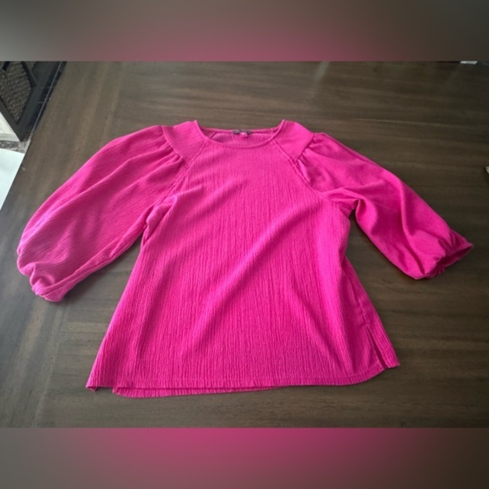 Vince Camuto Vibrant Pink Blouse Small